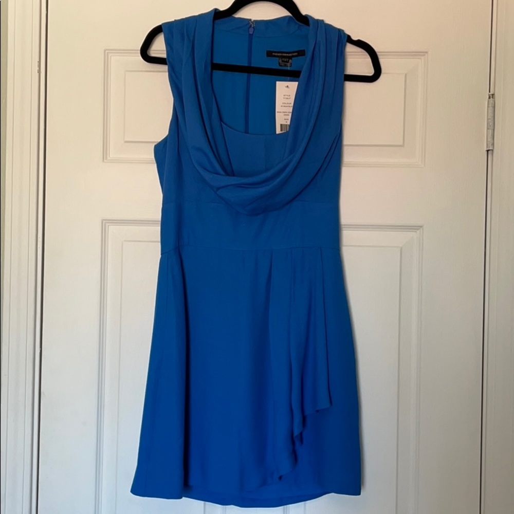 French Connection Ziona crepe cowl neck dress